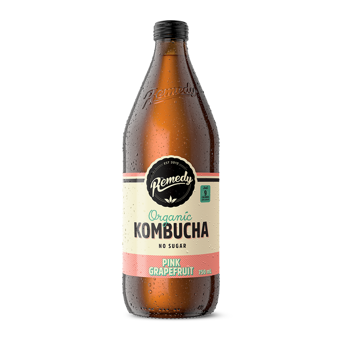 Remedy Drinks Organic Kombucha Pink Grapefruit 750ml