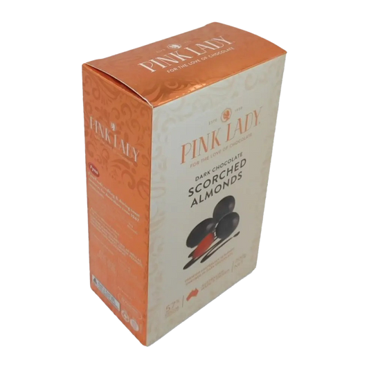 Pink Lady Dark Chocolate Scorched Almonds 200g