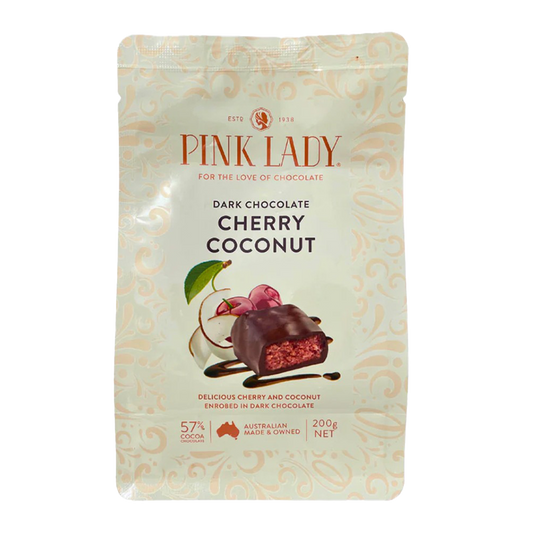 Pink Lady Dark Chocolate Cherry Coconut 200g