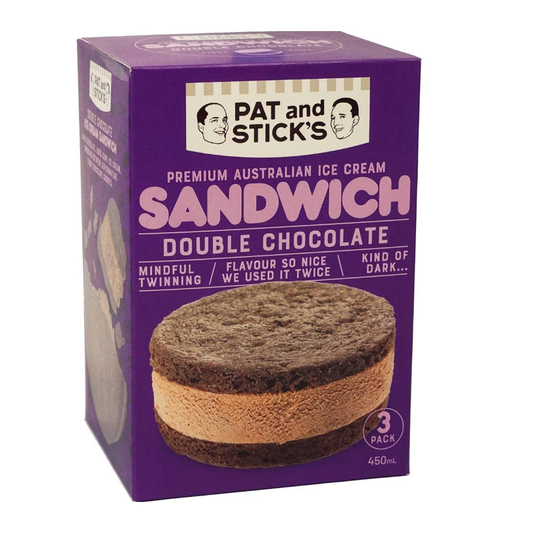 Pat and Stick's Double Chocolate Sandwich x3 280g
