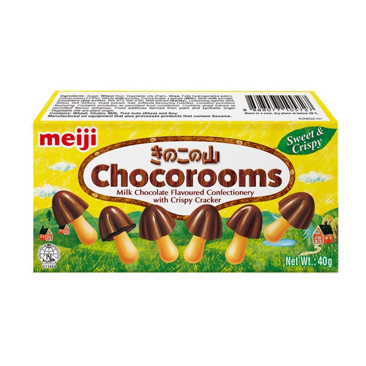 Meiji Chocorooms Milk Chocolate Biscuits 40g