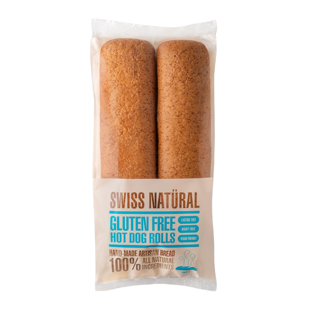 Swiss Natural Gluten Free Hotdog Rolls x2 200g