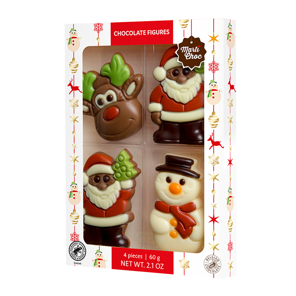 Martinez Christmas Chocolate Figures Assorted 60g