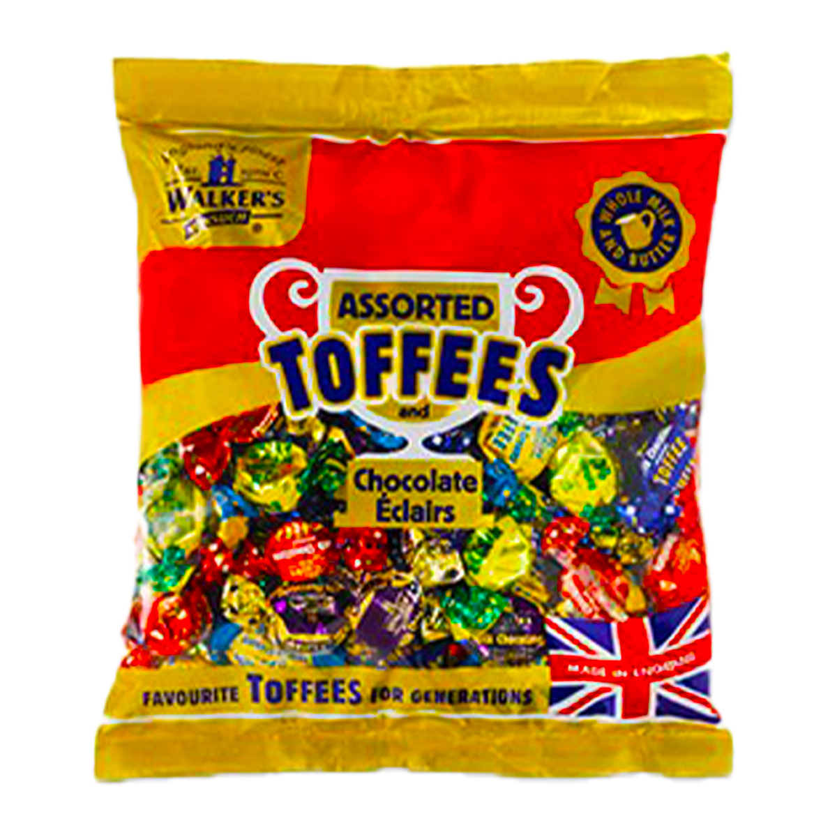Walkers Toffees & Chocolate Eclairs Assorted 1kg