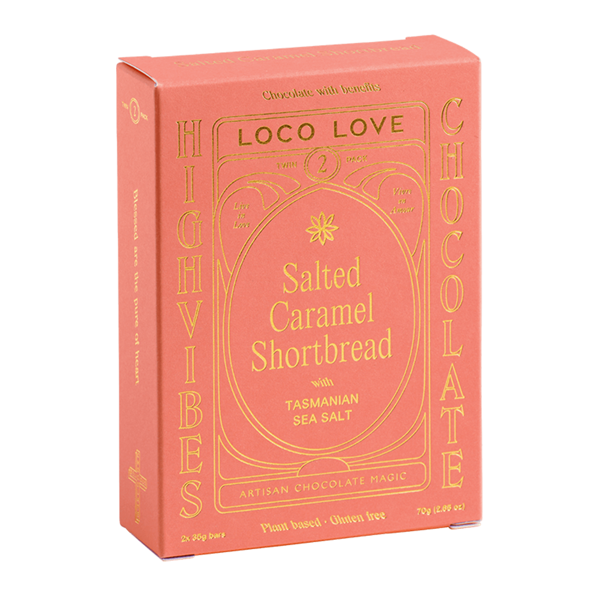 Loco Love Salted Caramel Shortbread 70g