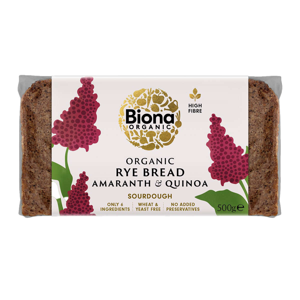 Biona Rye Bread Amaranth & Quinoa 500g
