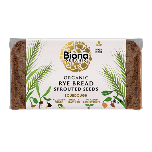 Biona Rye Bread Sprouted Seeds 500g