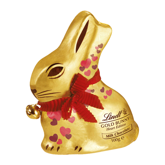 Lindt Milk Chocolate Heart Gold Bunny 100g