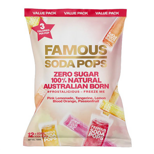 Famous Soda Pops Ice Pops x12 60ml