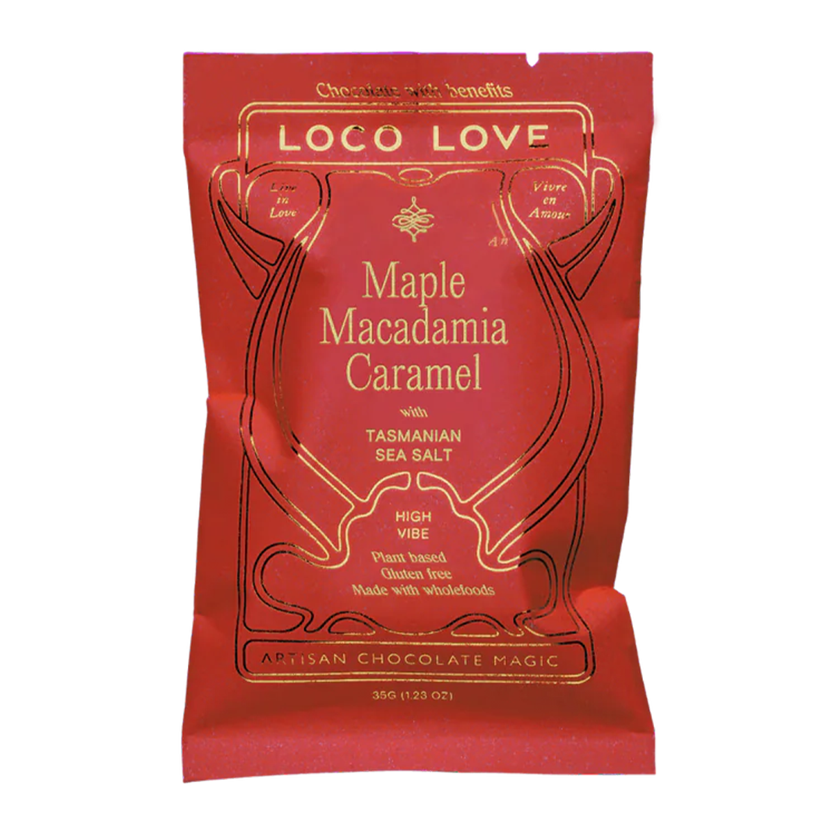 Loco Love Maple Macadamia Caramel Chocolate 35g
