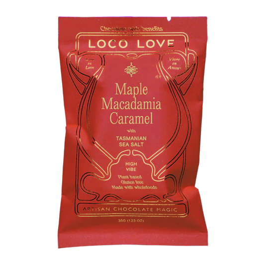 Loco Love Maple Macadamia Caramel Chocolate 35g