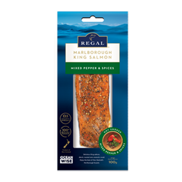 Regal Hot Smoked Salmon Pepper 100g