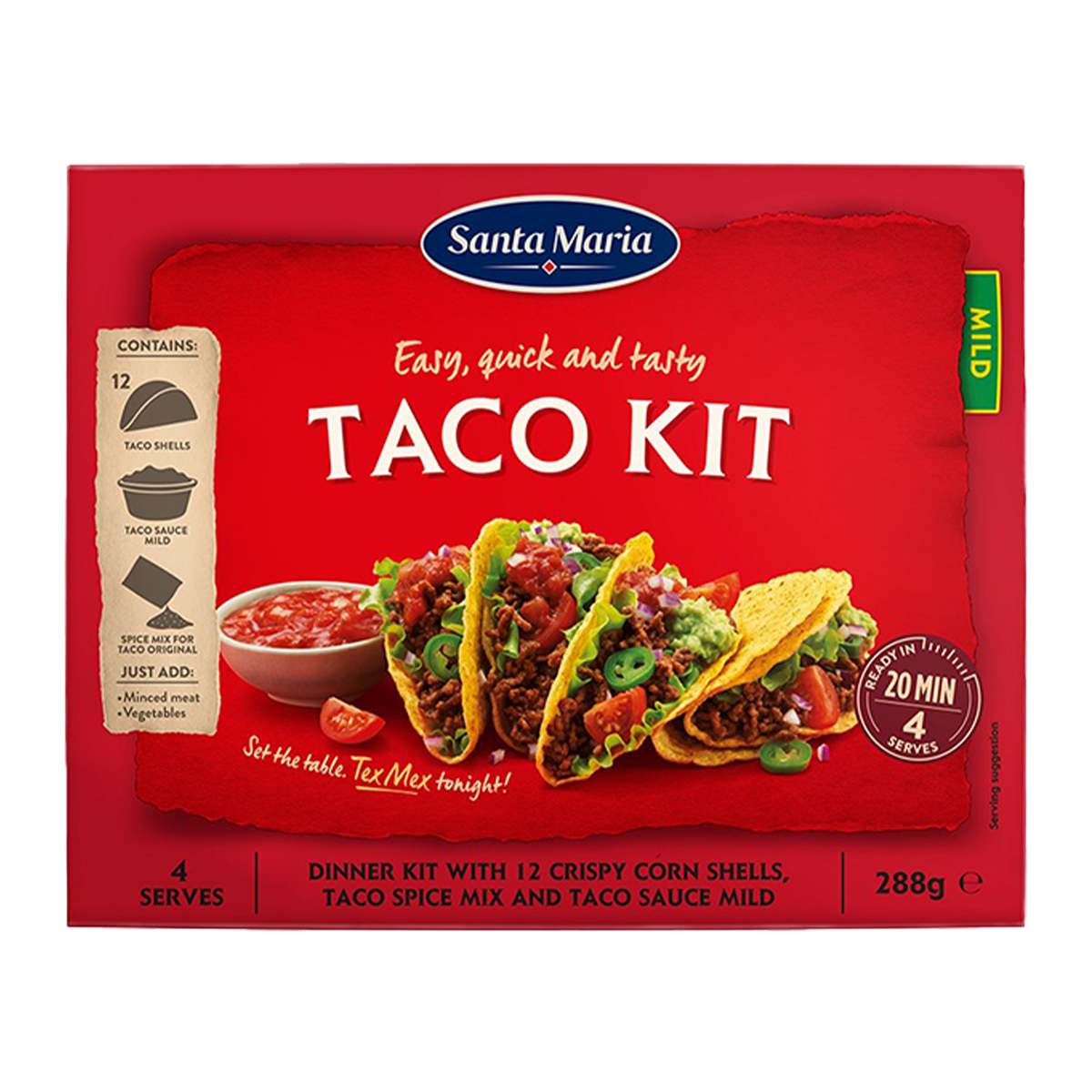 Santa Maria Taco Kit Mild 288g