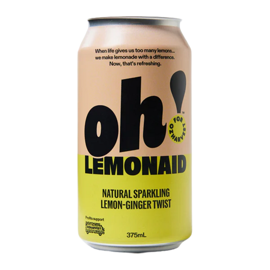Oh! Lemonaid Natural Sparkling Lemon-Ginger Twist 375ml