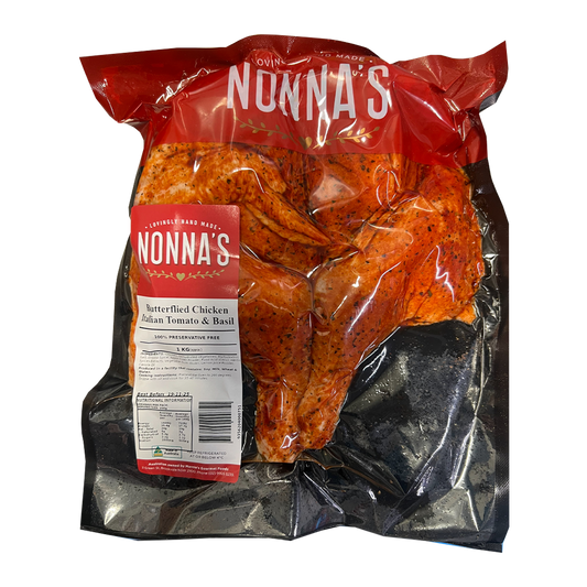 Nonna's Butterfly Italian Tomato Basil Chicken 1kg