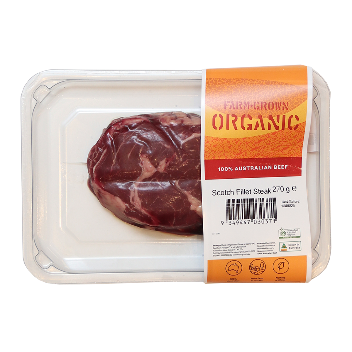 Farm Grown Organic Scotch Fillet Steak 270g | Harris Farm Markets Online