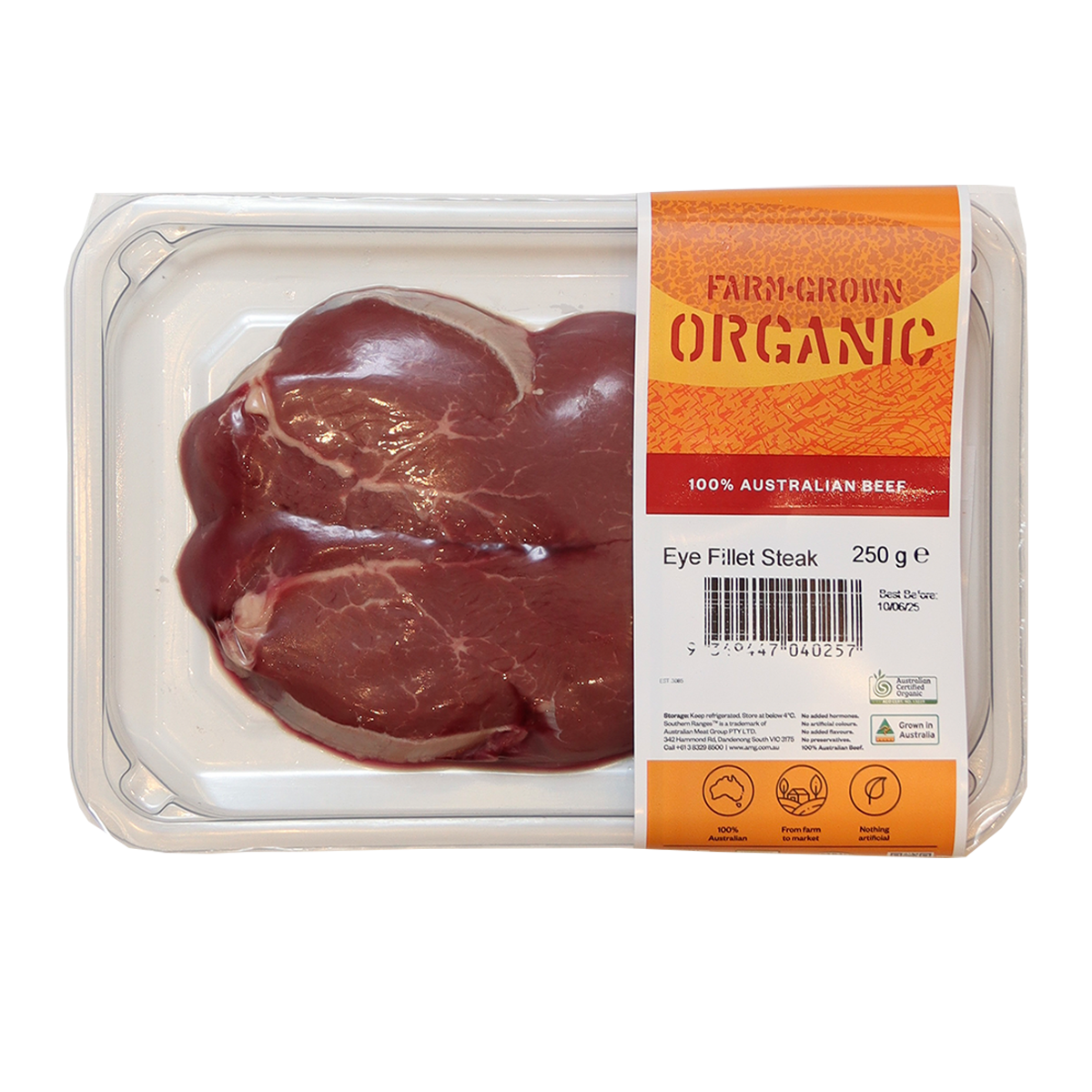 Farm Grown Organic Eye Fillet Steak 250g | Harris Farm Markets Online
