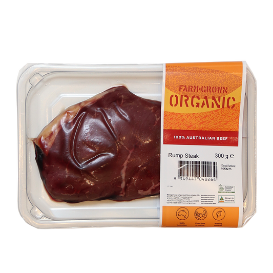Farm Grown Organic Rump Steak 300g | Harris Farm Markets Online
