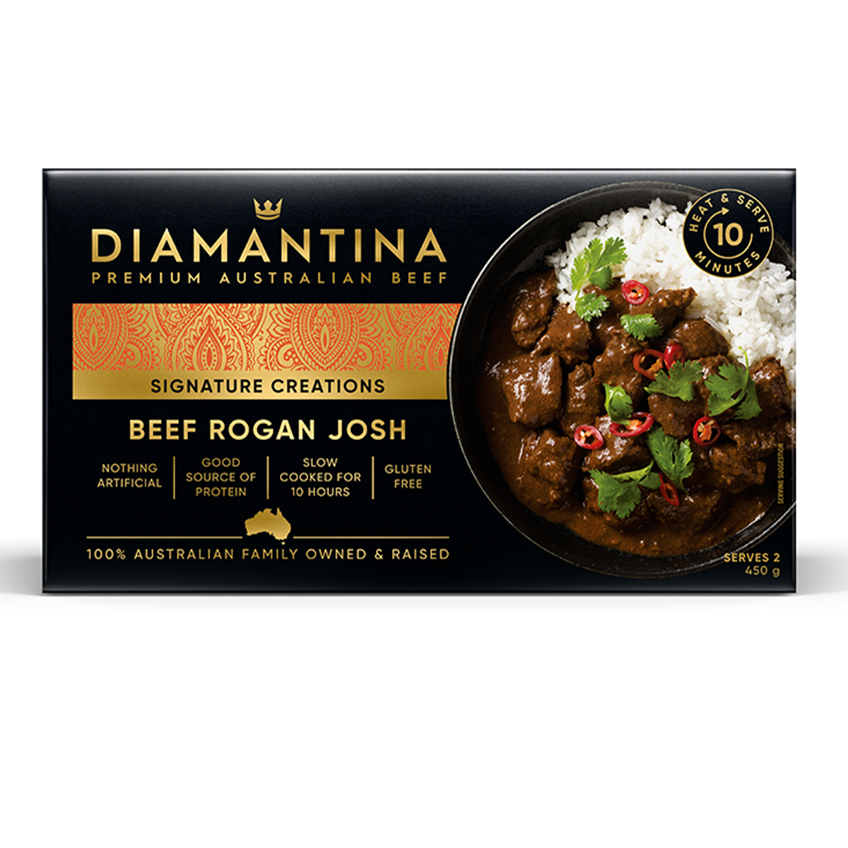 Diamantina Australian Beef Signature Creations Beef Rogan Josh 450g