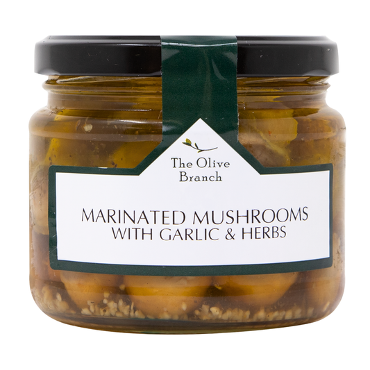 The Olive Branch Marinated Mushrooms Garlic and Herbs 280g