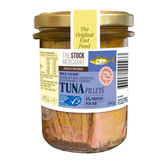 The Stock Merchant MSC Wild Caught Tuna Fillets in EVOO 190g