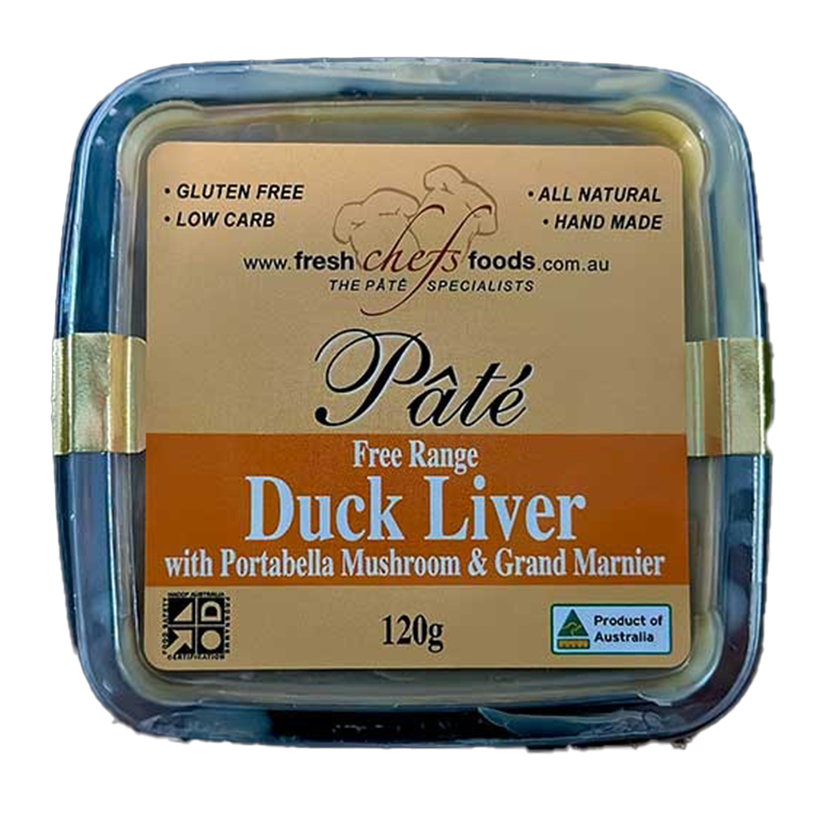 Fresh Chefs Foods Duck Liver with Portabella Mushroom & Grand Mariner 120g