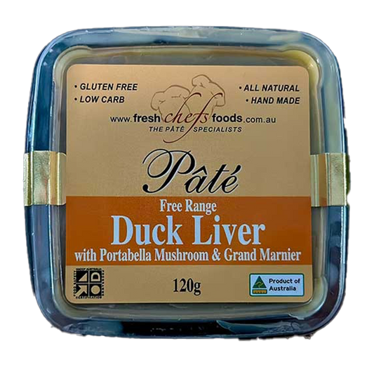 Fresh Chefs Foods Duck Liver with Portabella Mushroom & Grand Mariner 120g