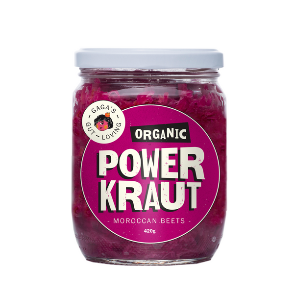 GaGa's Organic Powerkraut Moroccan Beets 450g