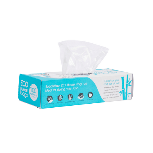 SugarWrap Eco Freezer Bag Medium 100Pk