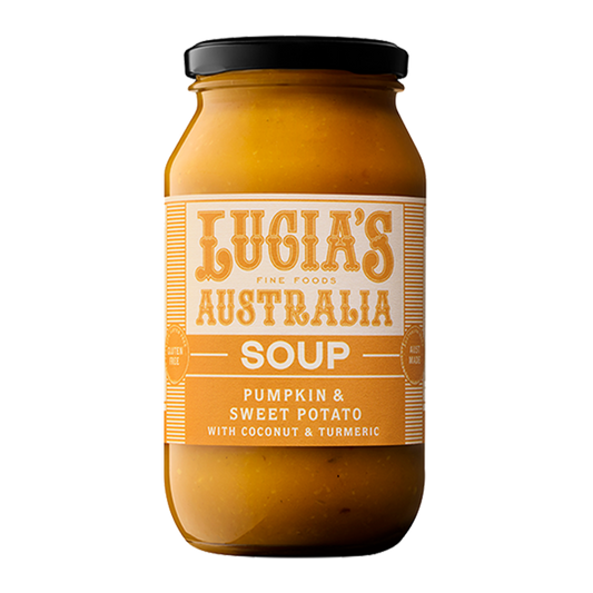 Lucia's Pumpkin & Sweet Potato with Coconut & Turmeric Soup 500g