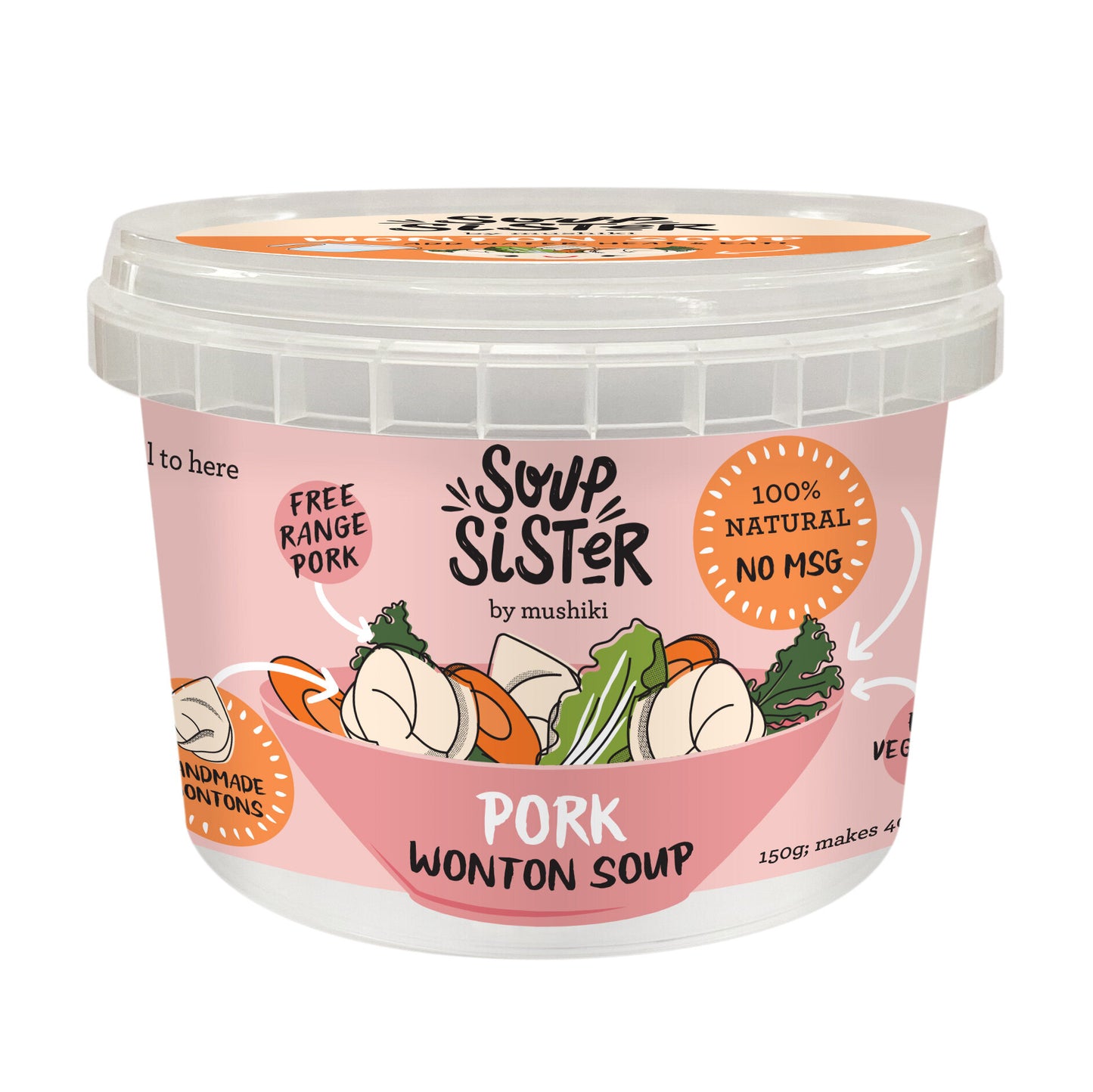 Soup Sisters Pork Wonton Soup 150g