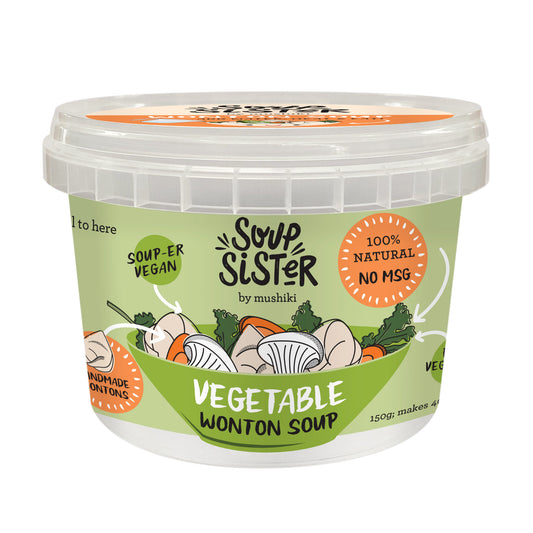 Soup Sisters Vegetable Wonton Soup 150g