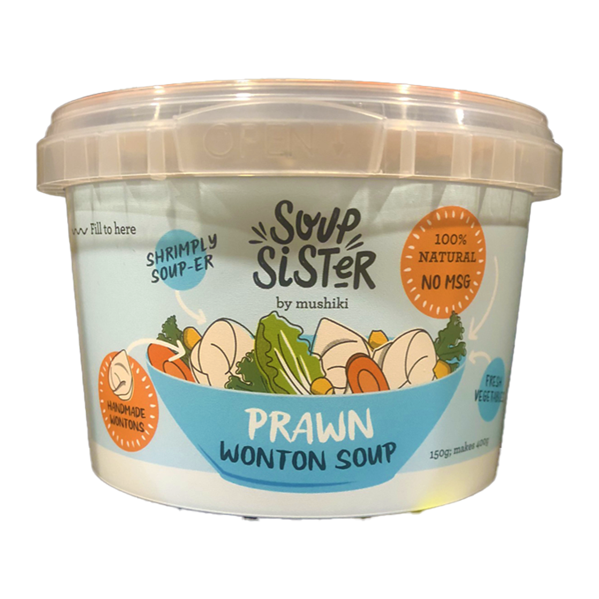 Soup Sisters Prawn Wonton Soup 150g