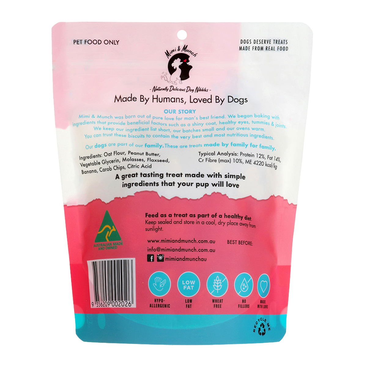 Mimi & Munch Roast Birthday Cake Dog Treats 180g