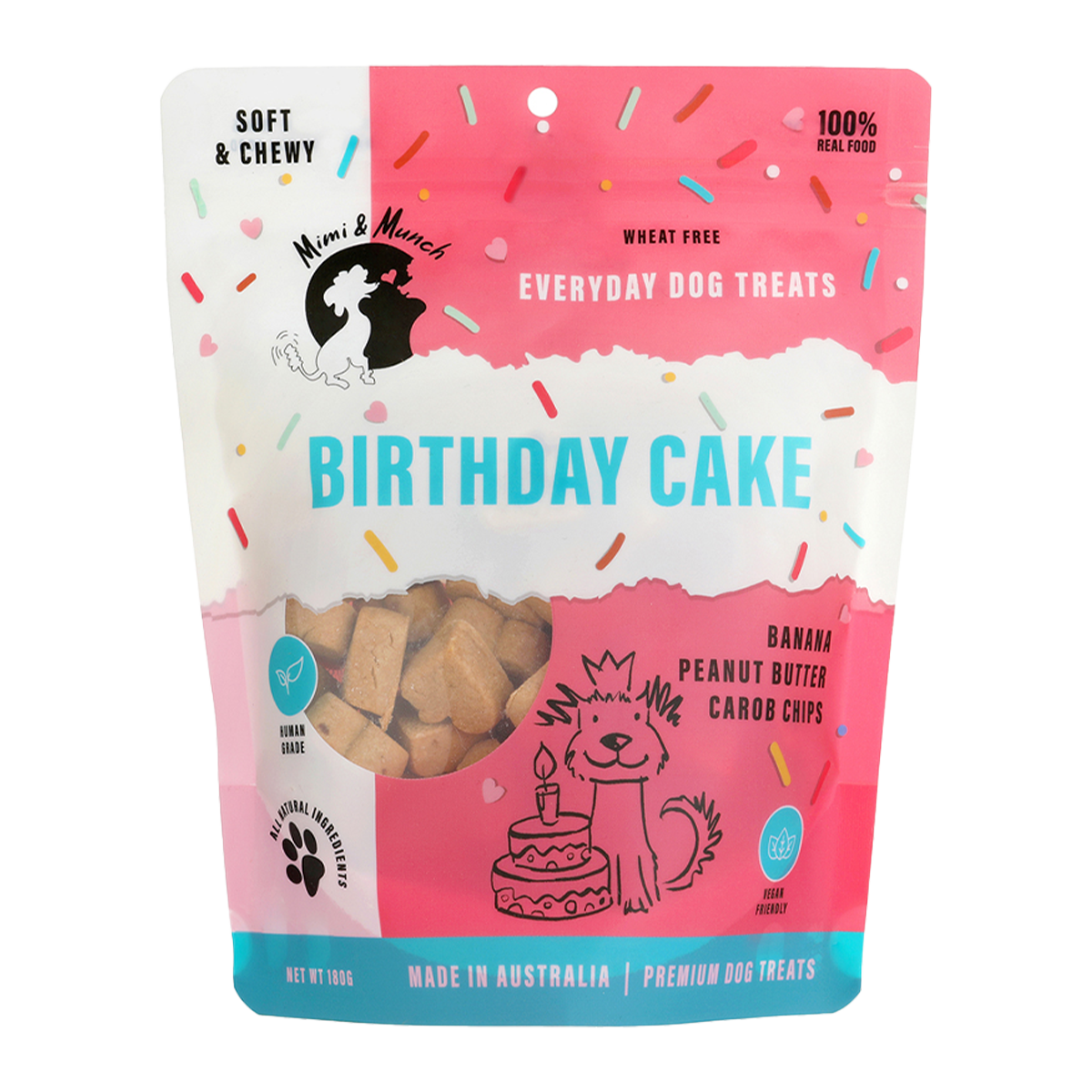 Mimi & Munch Roast Birthday Cake Dog Treats 180g
