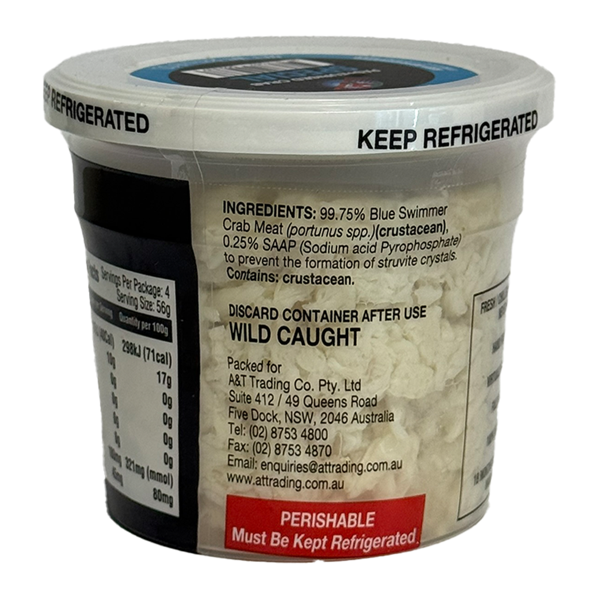 A&T Trading Blue Swimmer Crab Special 227g