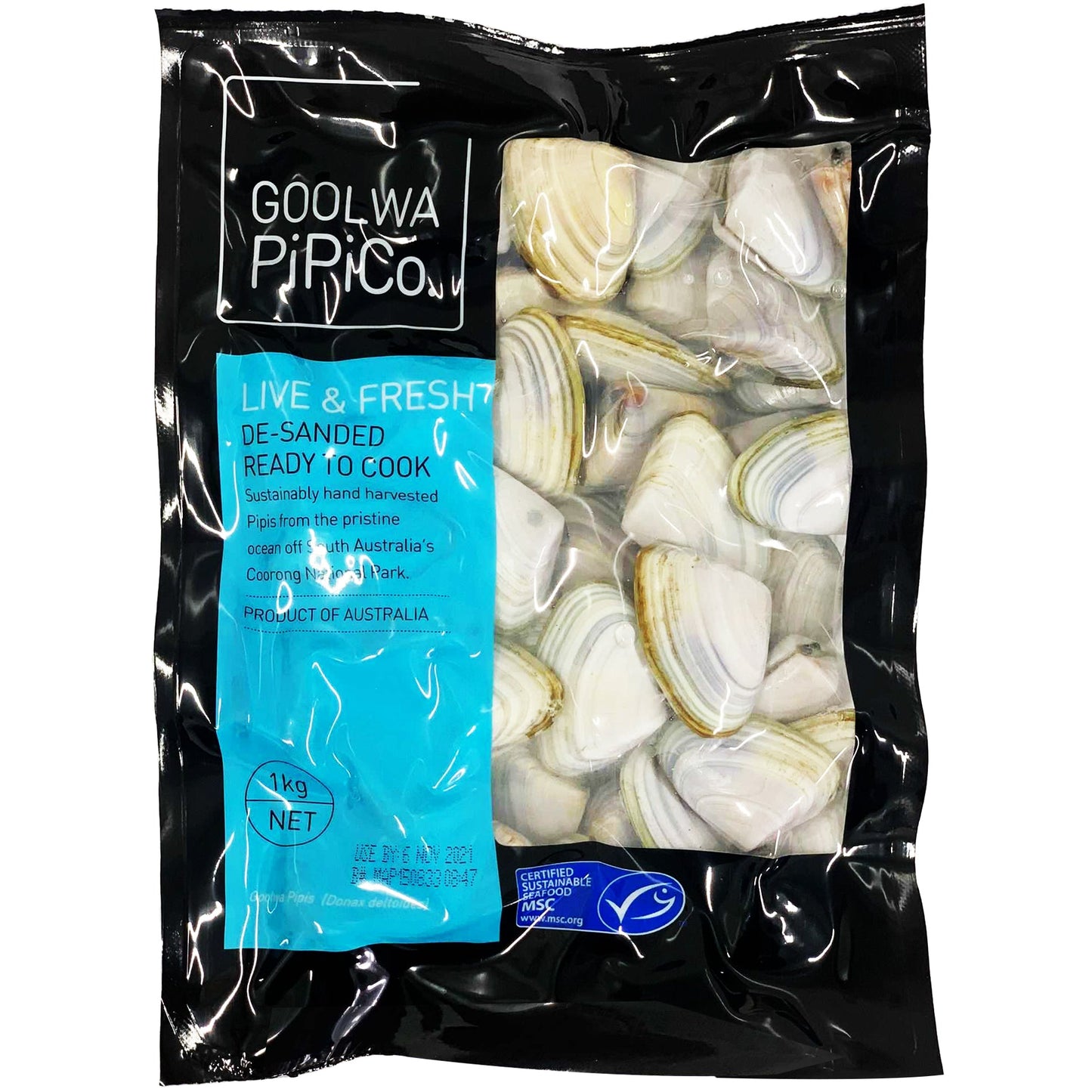 Fish in the Family Live Goolwa Pipis | Harris Farm Online