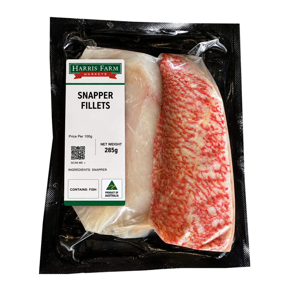 Harris Farm Snapper Fillets Boneless Skin on 300-420g