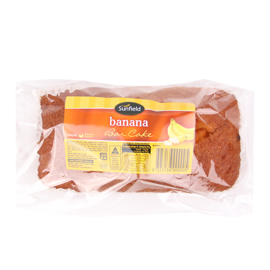 Sunfield Banana Bar Cake 500g