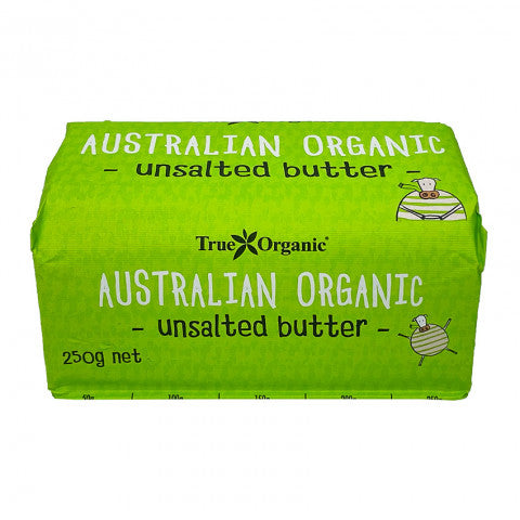 True Organics Unsalted Butter 250g