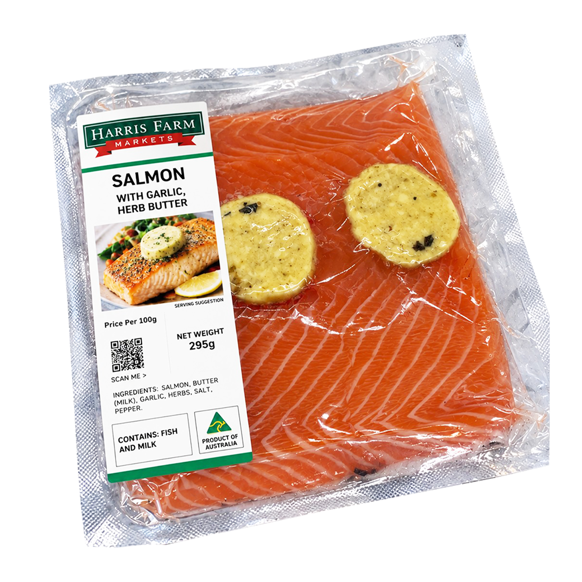 Harris Farm Salmon with Garlic, Herb Butter 295g