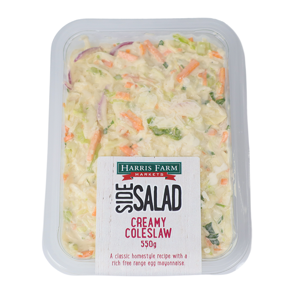 Harris Farm Side Salad Creamy Coleslaw 550g