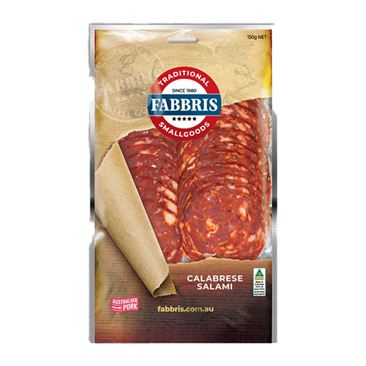 Fabbris Salami Calabrese Sliced 150g