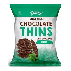 Danny's Chocolate Thins Milk Chocolate Mint 140g
