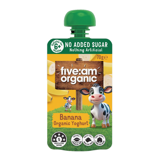 Five AM Banana Organic Yogurt 70g