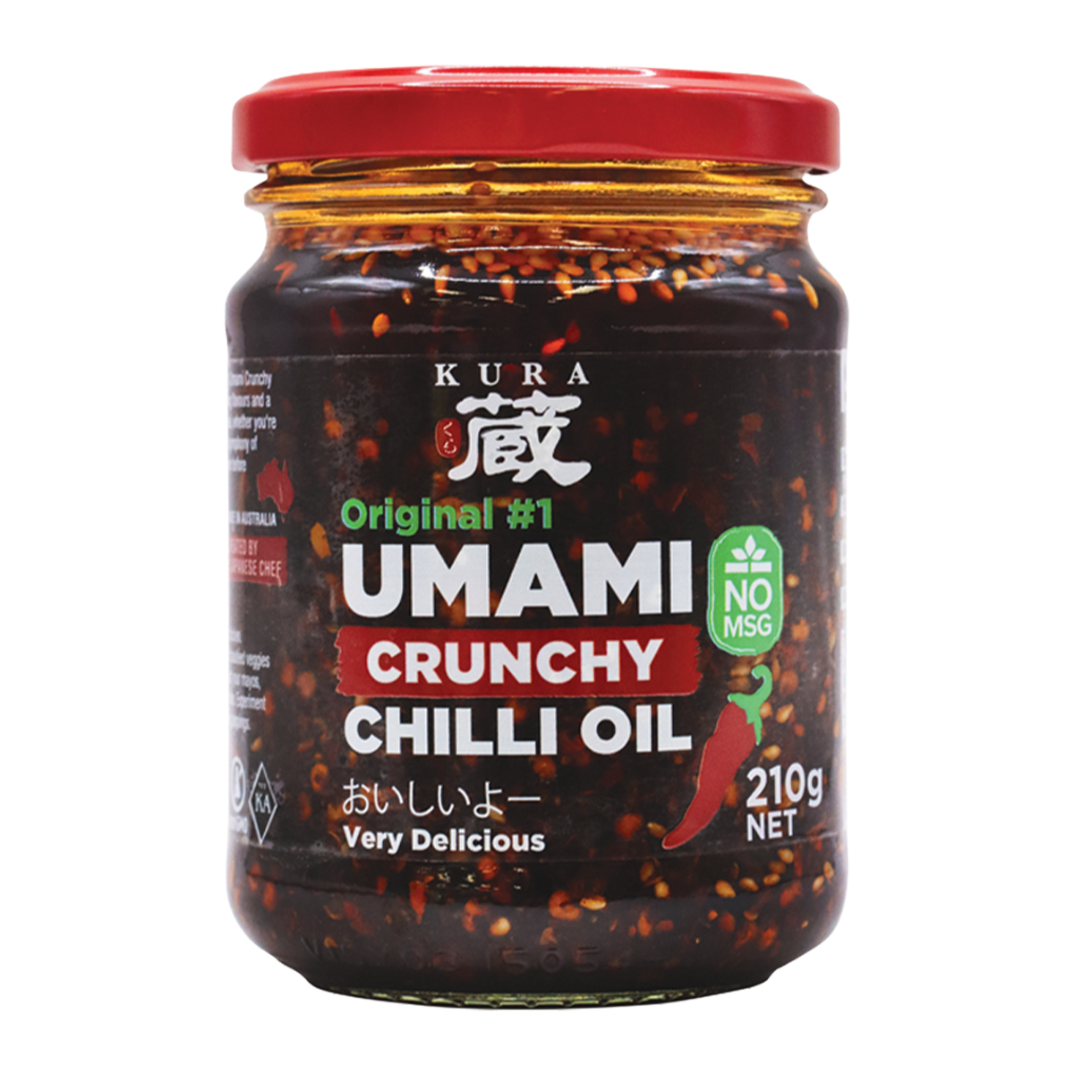 Kura Umami Chunky Chilli Oil 210g