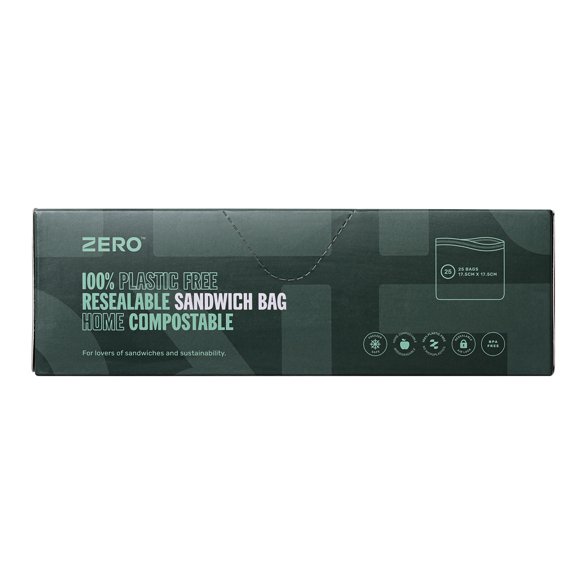 Zero Resealable Sandwich Bag x25 Pack