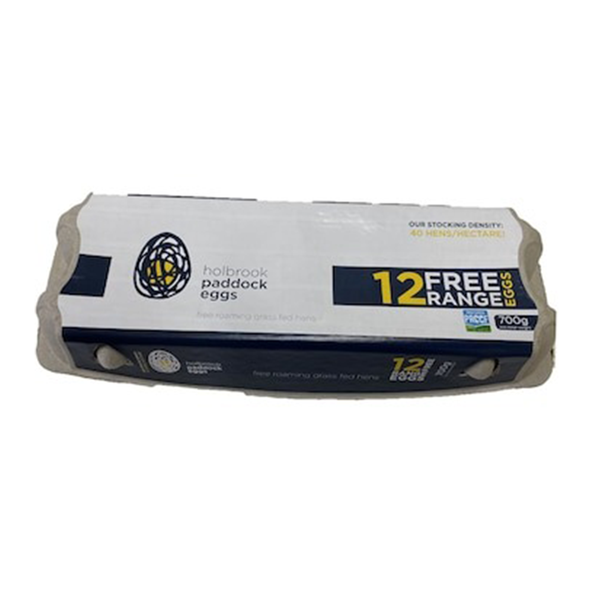 Holbrook Paddock Eggs Free Range Eggs x12 700g