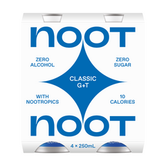 Noot Non Alcoholic Cocktail Classic Gin and Tonic 4 x 250ml