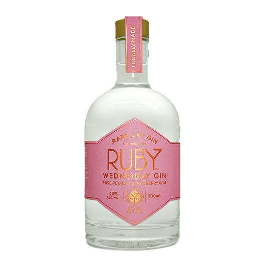 Ruby Wednesday Gin Rose Petal and Strawberry Gin 500ml
